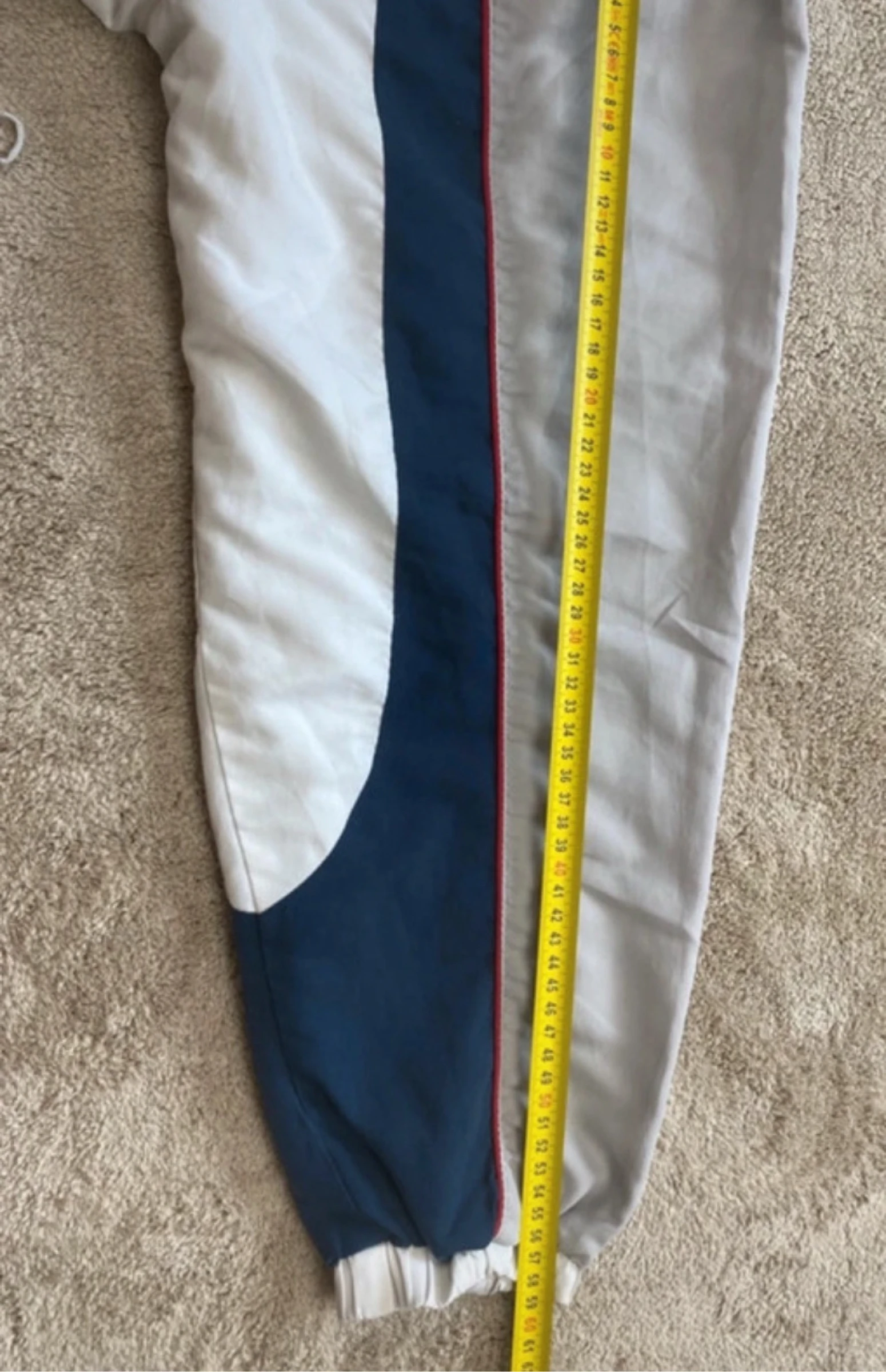 Reebok Jaqueta Esportiva Vintage Branca e Azul Marinho Tamanho XL – photo 19